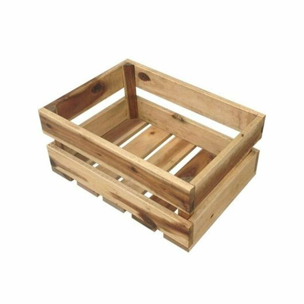 New Courtyard 20.5 x 10.25 in. Crate-Style Wood Planter NE3242958